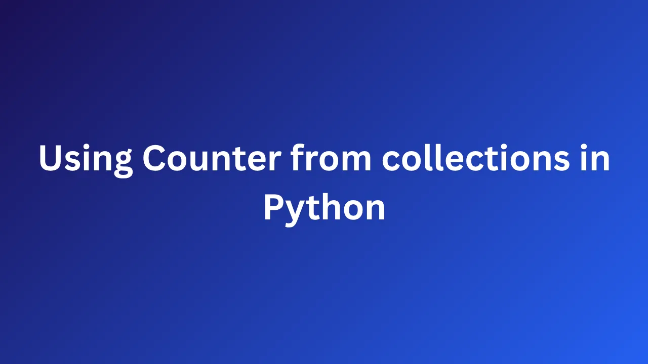 Python Counter - image